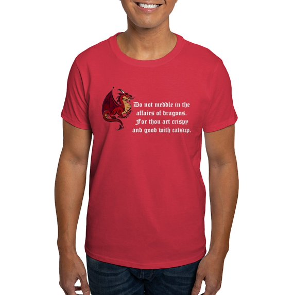 CafePress - Dragons Dark T Shirt - Men's Classic Graphic Cotton T-Shirt