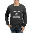 thumbnail image 1 of CafePress - Dragons Dont Believe Long Sleeve T Shirt - Long Sleeve Dark T-Shirt, 1 of 4