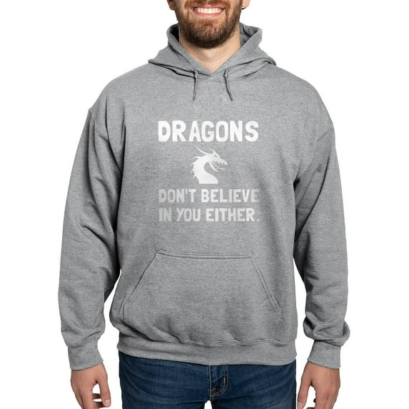 CafePress - Dragons Dont Believe Sweatshirt - Pullover Hoodie, Hooded Sweatshirt