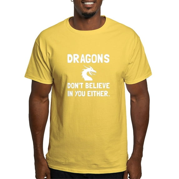 CafePress - Dragons Dont Believe T Shirt - Men's Classic Graphic T-Shirt