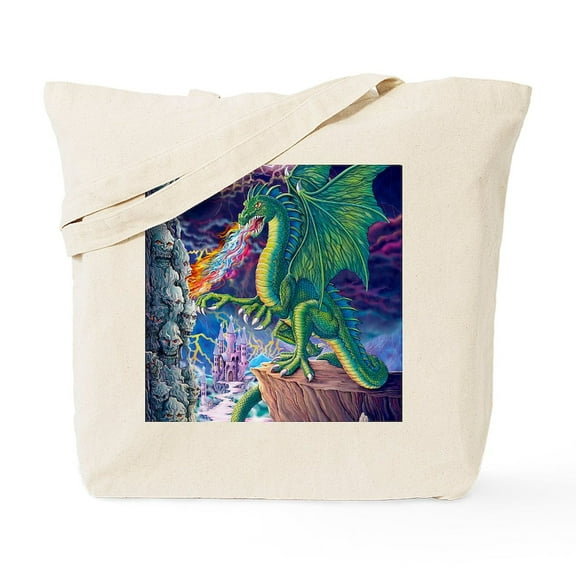 CafePress - Dragons Lair Tote Bag - Unisex Canvas Tote Bag, Beige, 1-Piece
