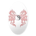 thumbnail image 1 of CafePress - Dragons (W) Sticker - Sticker (Oval), 1 of 1