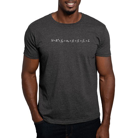 CafePress - Drake Equation - Men's Classic Cotton T-Shirts