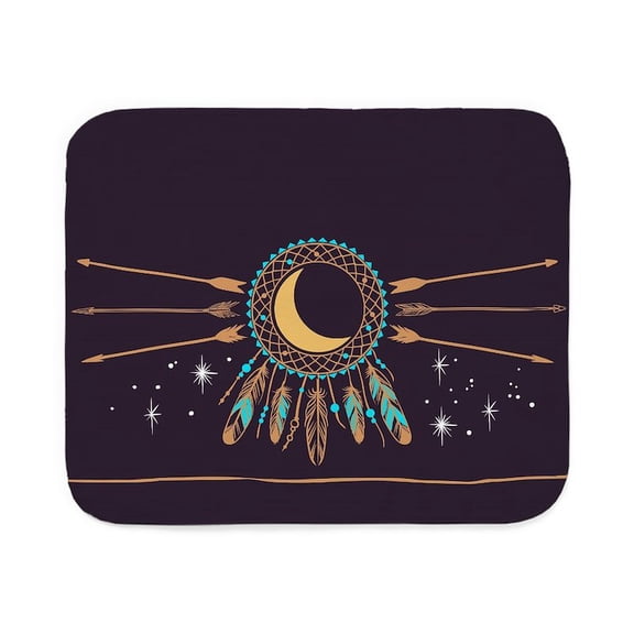CafePress - Dreamcatcher Moon - Sherpa Fleece Throw Blanket 60" x 50"