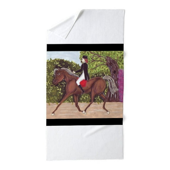 CafePress - Dressage Horse Riding, Equestrian Event By Kristie - Large Beach Towel, Soft 30"x60" Towel with Unique Design