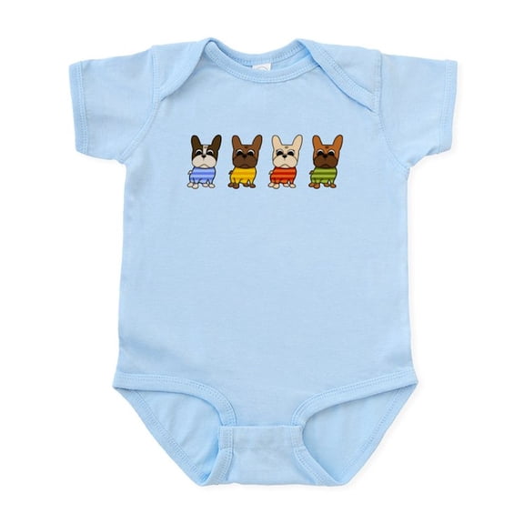 CafePress - Dressed Lineup Infant Bodysuit - Baby Light Bodysuit, Size Newborn - 24 Months