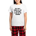thumbnail image 1 of CafePress - Drink All Day Women's Light Pajamas - Women's Short Sleeve Print T-Shirt and Pants Light Cotton Pajama Set, 1 of 7