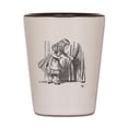 thumbnail image 1 of CafePress - Drink Me Vintage Alice In Wonderland Em - White/Black Shot Glass, Unique and Funny Shot Glass, 1 of 2