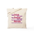 thumbnail image 1 of CafePress - Drink Swear Morals Friend Tote Bag - Unisex Canvas Tote Bag, Beige, 1-Piece, 1 of 6