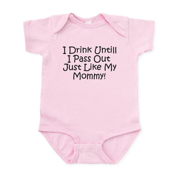 CafePress - Drink Untill I Pass Out Like Infant Bodysuit - Baby Light Bodysuit, Size Newborn - 24 Months
