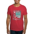 thumbnail image 1 of CafePress - Drink Wine And Pet My Cat T Shirt - Men's Classic Graphic Cotton T-Shirt, 1 of 4