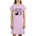 thumbnail image 1 of CafePress - Drink Wine And Pet My Cat - Women's Nightshirt, 1 of 4