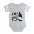 thumbnail image 1 of CafePress - Drinkingbuddy - Cute Infant Baby Football Bodysuit, 1 of 3