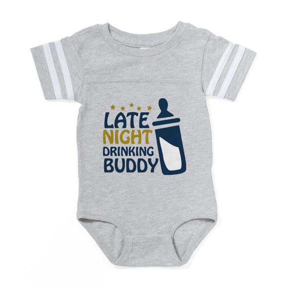 CafePress - Drinkingbuddy - Cute Infant Baby Football Bodysuit