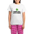 thumbnail image 1 of CafePress - Drinks Well With Others Women's Light Pajamas - Women's Short Sleeve Print T-Shirt and Pants Light Cotton Pajama Set, 1 of 7