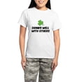 thumbnail image 1 of CafePress - Drinks Well With Others Women's Light Pajamas - Women's Short Sleeve Print T-Shirt and Pants Light Cotton Pajama Set, 1 of 7