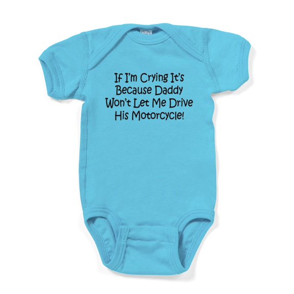 CafePress - Drive My Daddys Motorcycle - Cute Infant Bodysuit Baby Romper