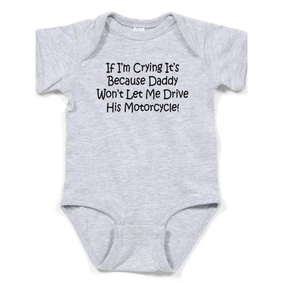 CafePress - Drive My Daddys Motorcycle - Cute Infant Bodysuit Baby Romper