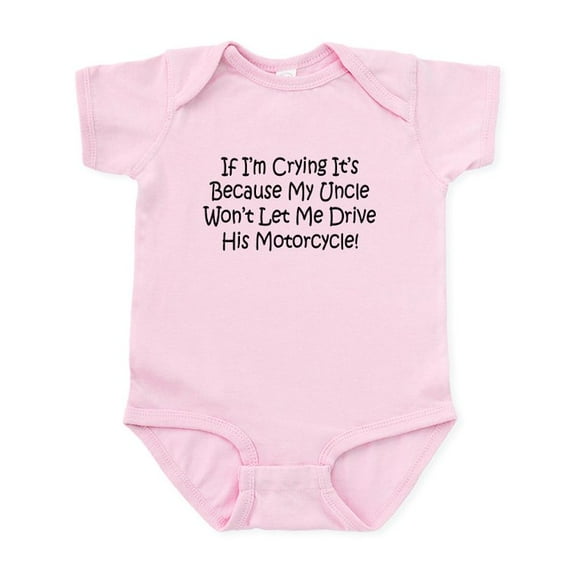 CafePress - Drive My Uncles Motorcycle Infant Bodysuit - Baby Light Bodysuit, Size Newborn - 24 Months