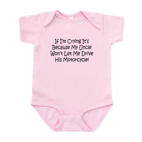 CafePress - Drive My Uncles Motorcycle Infant Bodysuit - Baby Light Bodysuit, Size Newborn - 24 Months