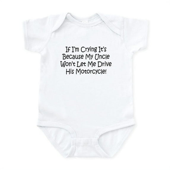 CafePress - Drive My Uncles Motorcycle Infant Bodysuit - Baby Light Bodysuit, Size Newborn - 24 Months