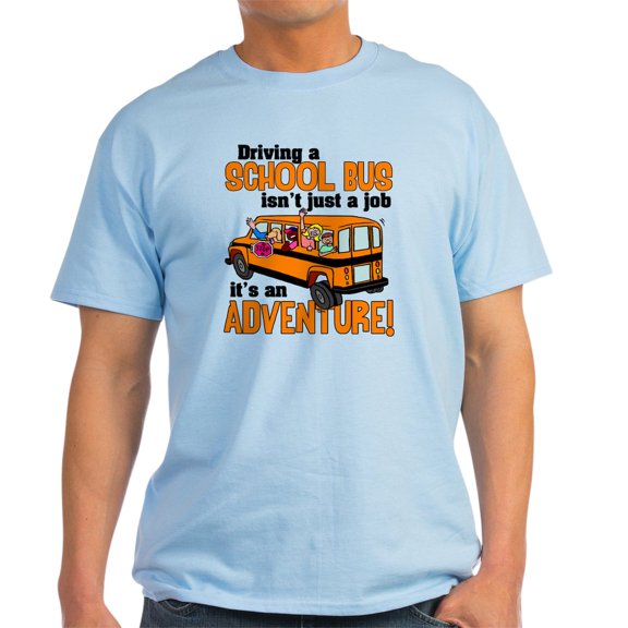 CafePress - Driving A School Bus Light T Shirt - Men's Classic Graphic T-Shirt