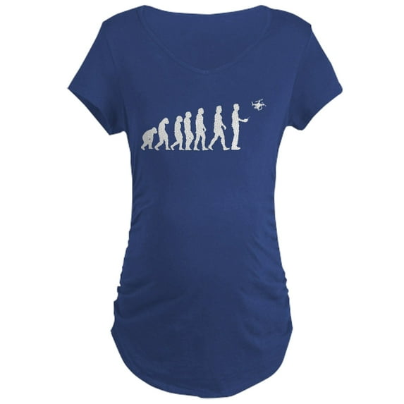 CafePress - Drone Evolution Maternity Dark T Shirt - Maternity Dark T-Shirt