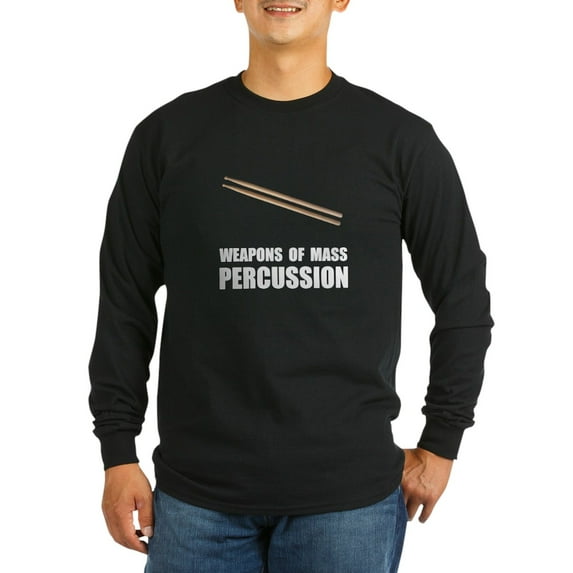 CafePress - Drum Mass Percussion Long Sleeve Dark T Shirt - Long Sleeve Dark T-Shirt