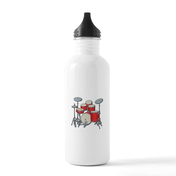 CafePress - Drum Set Stainless Water Bottle 1 - Stainless Steel Water Bottle, Sports Bottle, 1.0L