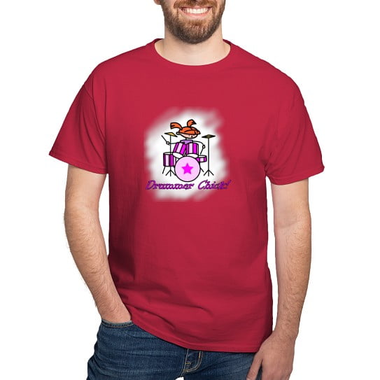 CafePress - Drummer Chick Dark T Shirt - Men's Classic Cotton T-Shirts