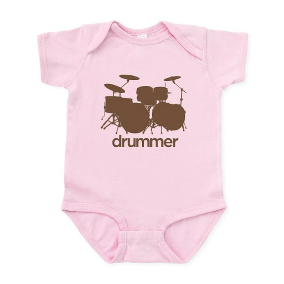 CafePress - Drummer Infant Bodysuit - Baby Light Bodysuit, Size Newborn - 24 Months