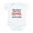 thumbnail image 1 of CafePress - Drummer Like Dad Infant Bodysuit - Baby Light Bodysuit, Size Newborn - 24 Months, 1 of 4