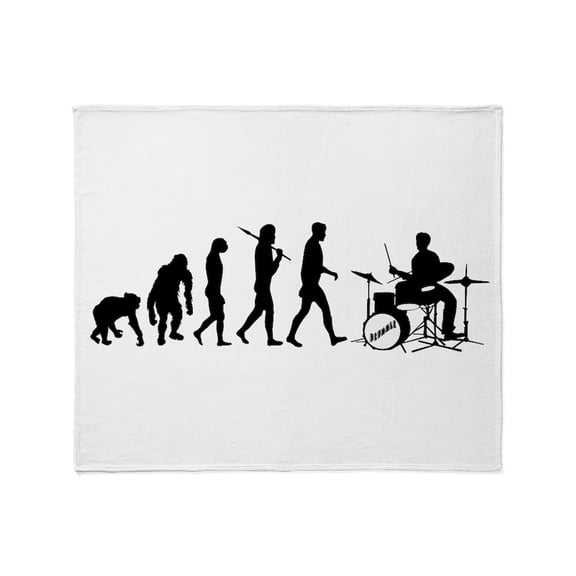 CafePress - Drummers Drum Set Throw Blanket - Soft Fleece Throw Blanket, 50"x60" for All Ages