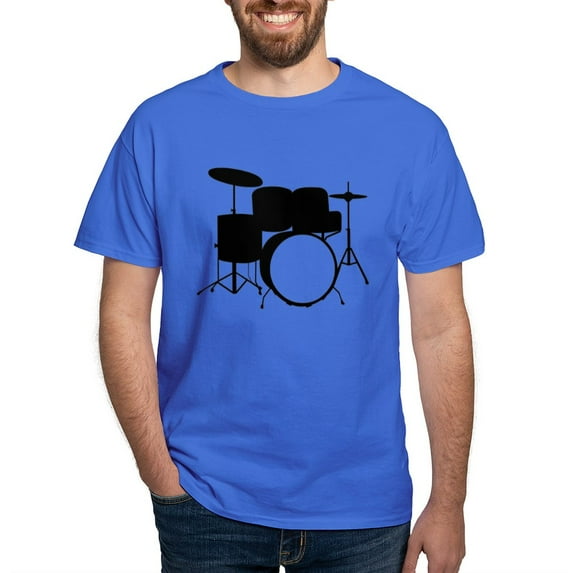 CafePress - Drums Dark T Shirt - Men's Classic Graphic Cotton T-Shirt
