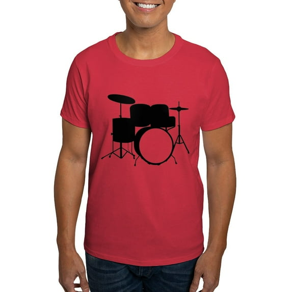 CafePress - Drums Dark T Shirt - Men's Classic Graphic Cotton T-Shirt