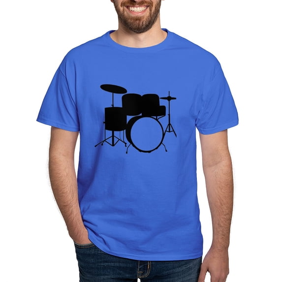 CafePress - Drums Dark T Shirt - Men's Classic Graphic Cotton T-Shirt