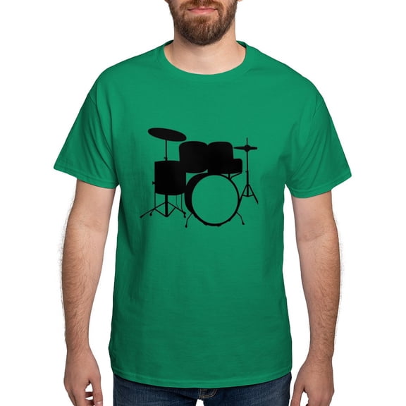 CafePress - Drums Dark T Shirt - Men's Classic Graphic Cotton T-Shirt