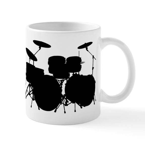 CafePress - Drums Mug - 11 oz Ceramic Mug - Novelty Coffee Tea Cup