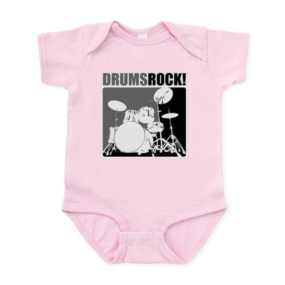 CafePress - Drums Rock Infant Bodysuit - Baby Light Bodysuit, Size Newborn - 24 Months