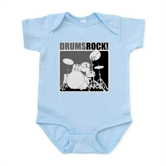 CafePress - Drums Rock Infant Bodysuit - Baby Light Bodysuit, Size Newborn - 24 Months