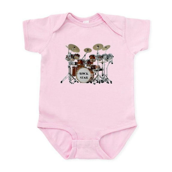 CafePress - Drums01 Body Suit - Baby Light Bodysuit, Size Newborn - 24 Months
