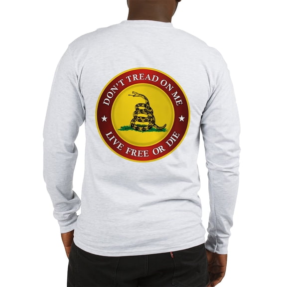 CafePress - Dtom Gadsden Flag (Logo) Long Sleeve T Shirt - Unisex Cotton Long Sleeve T-Shirt