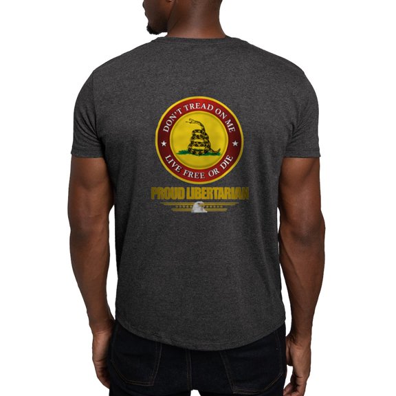 CafePress - (Dtom) Libertarian Dark T Shirt - Men's Classic Graphic Cotton T-Shirt