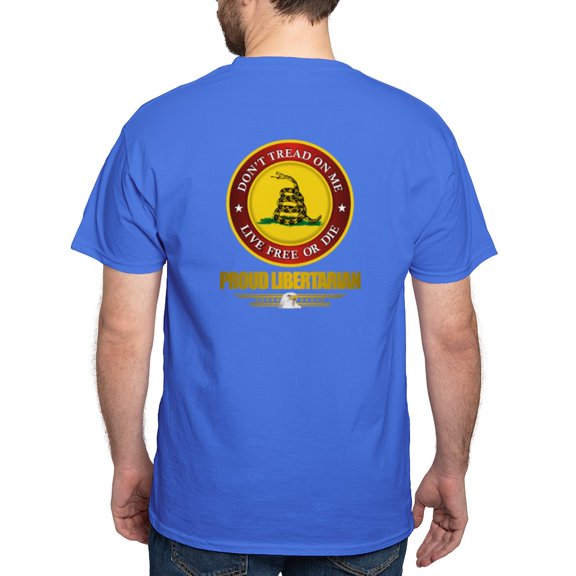 CafePress - (Dtom) Libertarian Dark T Shirt - Men's Classic Graphic Cotton T-Shirt