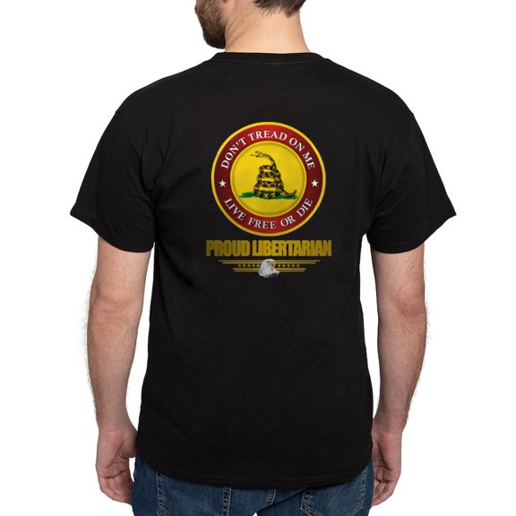 CafePress - (Dtom) Libertarian Dark T Shirt - Men's Classic Graphic Cotton T-Shirt
