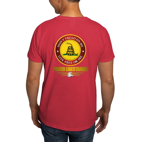 CafePress - (Dtom) Libertarian Dark T Shirt - Men's Classic Graphic Cotton T-Shirt