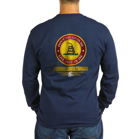 CafePress - (Dtom) Libertarian Long Sleeve Dark T Shirt - Long Sleeve Dark T-Shirt
