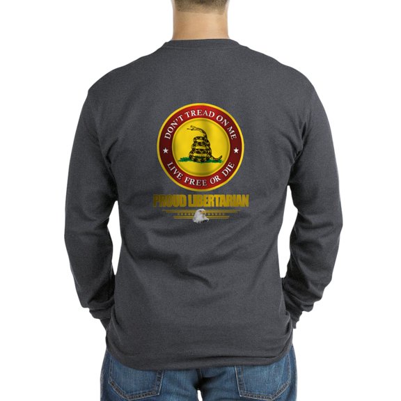 CafePress - (Dtom) Libertarian Long Sleeve Dark T Shirt - Long Sleeve Dark T-Shirt