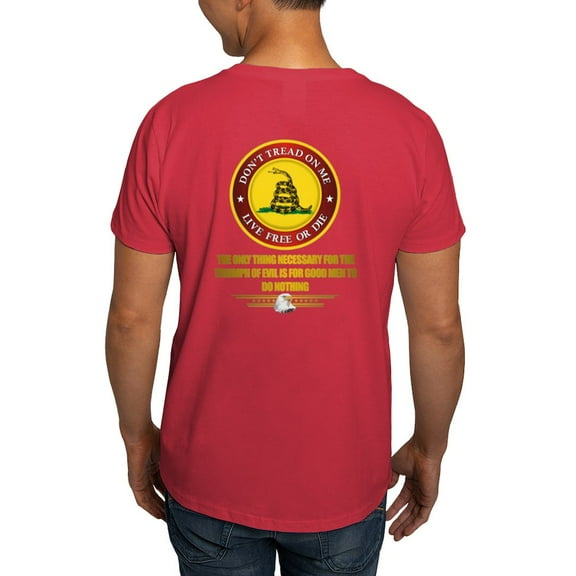 CafePress - (Dtom) Triumph Over Evil Dark T Shirt - Men's Classic Graphic Cotton T-Shirt