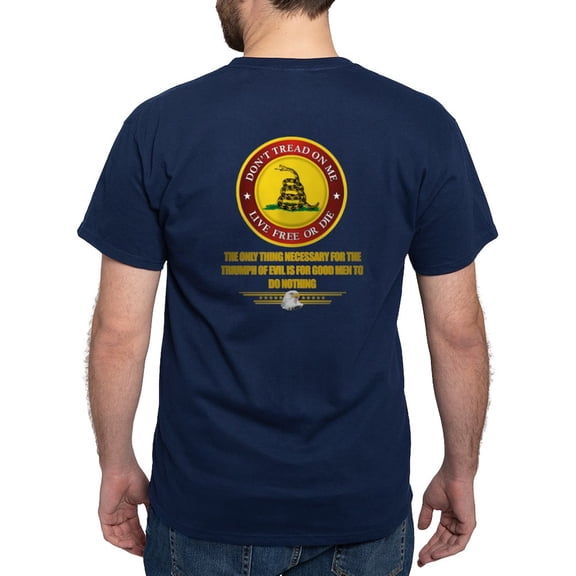 CafePress - (Dtom) Triumph Over Evil Dark T Shirt - Men's Classic Graphic Cotton T-Shirt